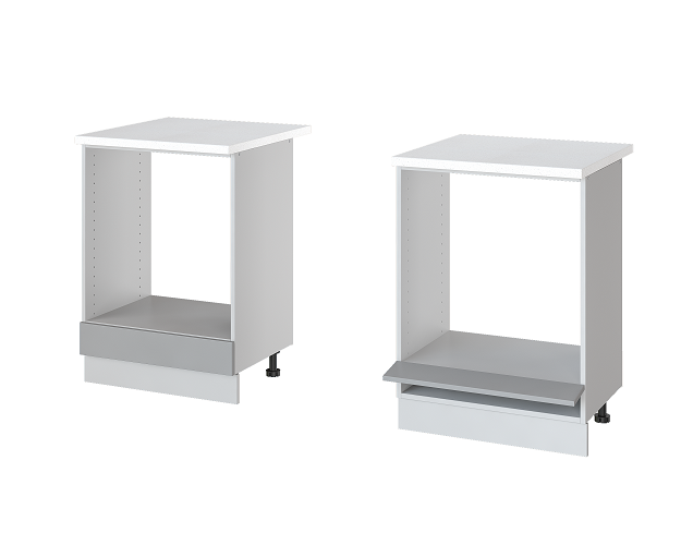 Шкаф напольный под духовой шкаф Аляска EVO НД61 Серый лед