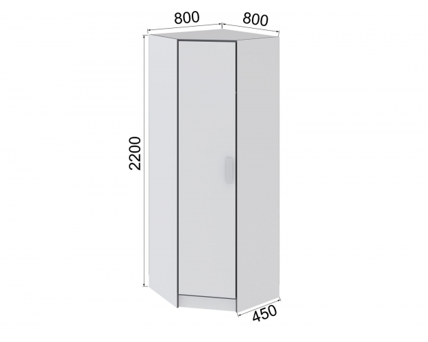Шкаф угловой Тэбби белый
